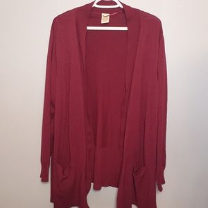 Burgundy Cardigan -3x